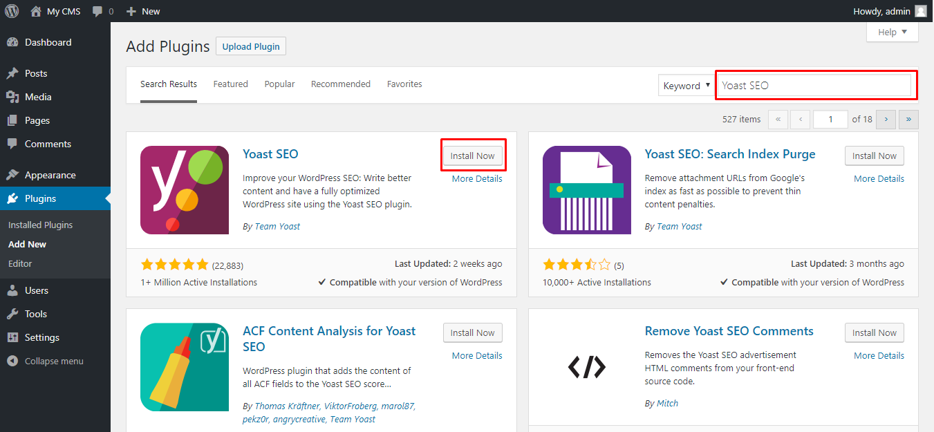 Tạo sitemap với Yoast SEO