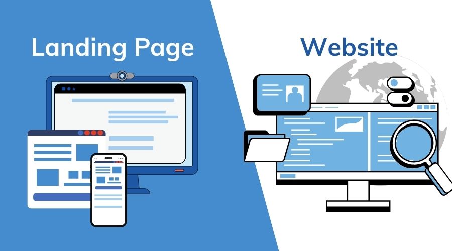 Landing page và website khác nhau như thế nào?