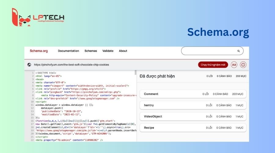 Cách kiểm tra Schema Markup bằng Structured Data Testing Tool