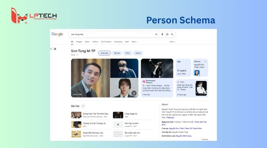 Person Schema mang lại giá trị lớn trong việc xây dựng uy tín cá nhân