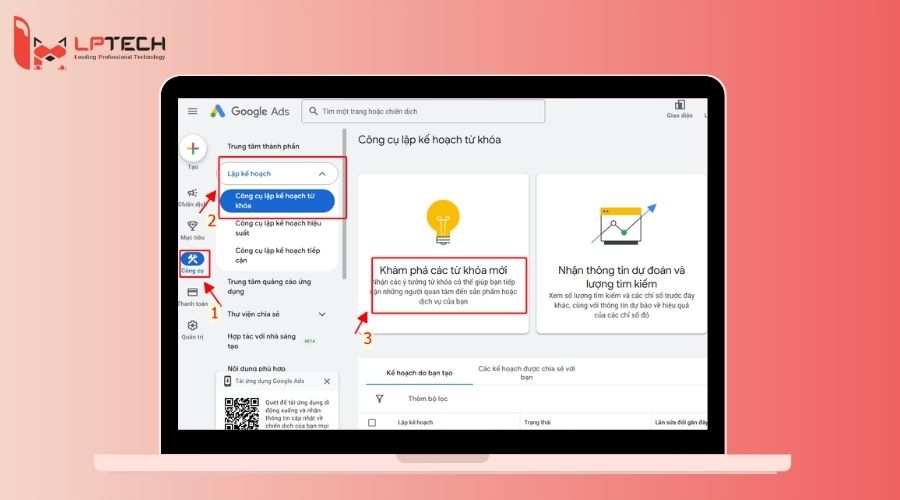 C&ocirc;ng cụ Google Keyword Planner