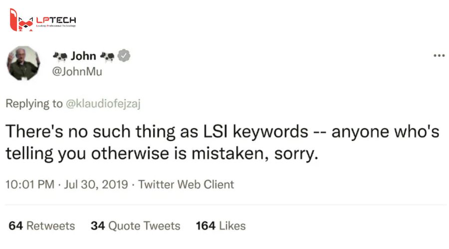 Google c&oacute; sử dụng LSI keywords kh&ocirc;ng?