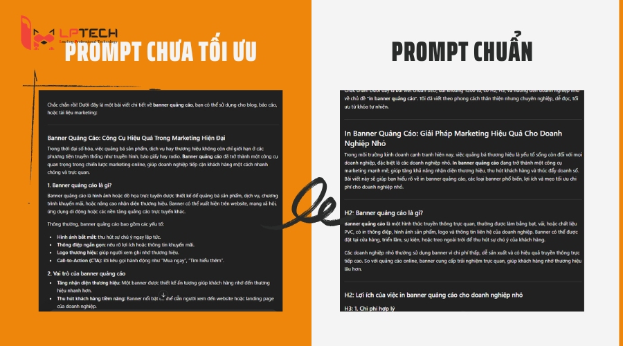 So sánh trước và sau khi tối ưu