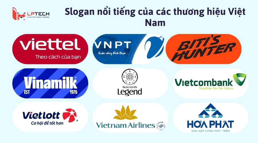 Slogan nổi tiếng của các thương hiệu Việt Nam