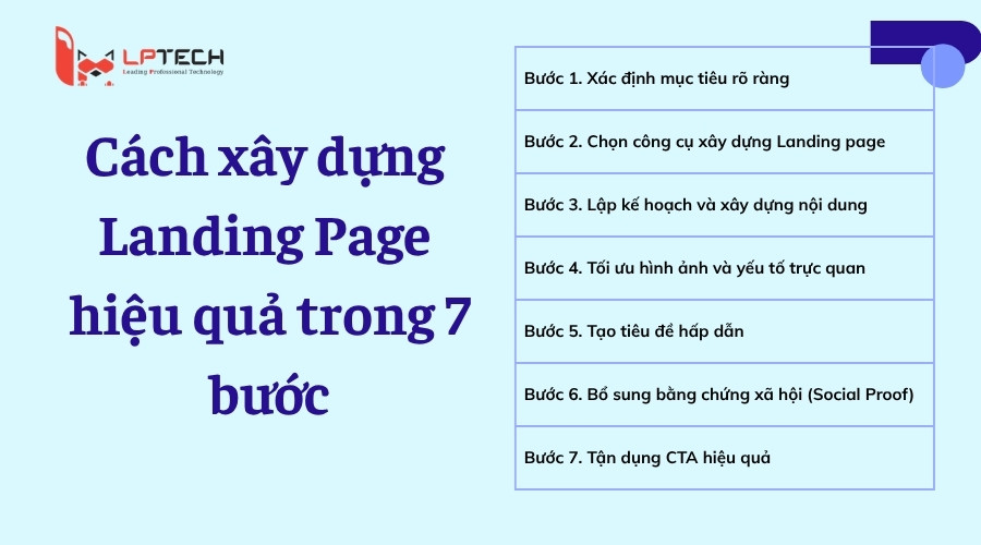 Cách xây dựng Landing Page hiệu quả trong 7 bước