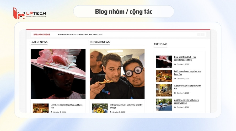 Blog nhóm / cộng tác