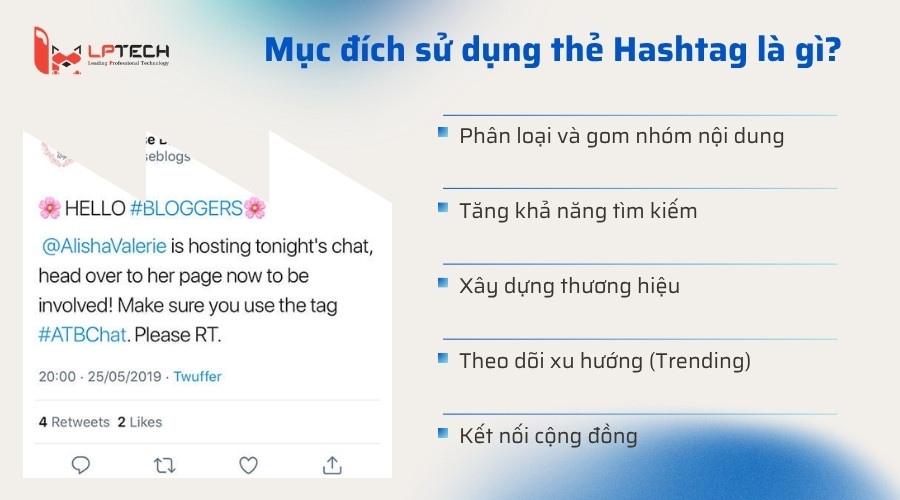 Mục đích sử dụng thẻ Hashtag là gì?