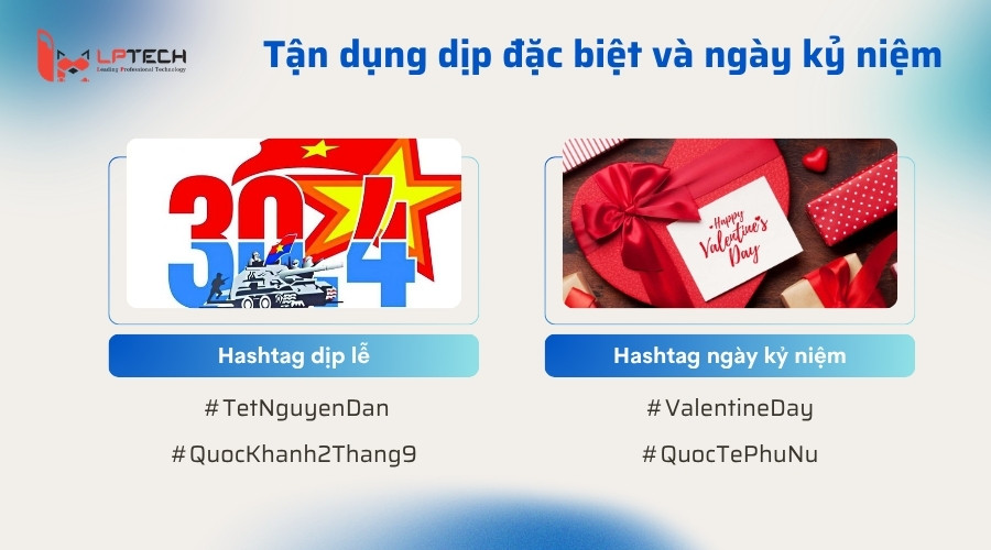 Tận dụng dịp đặc biệt và ngày kỷ niệm