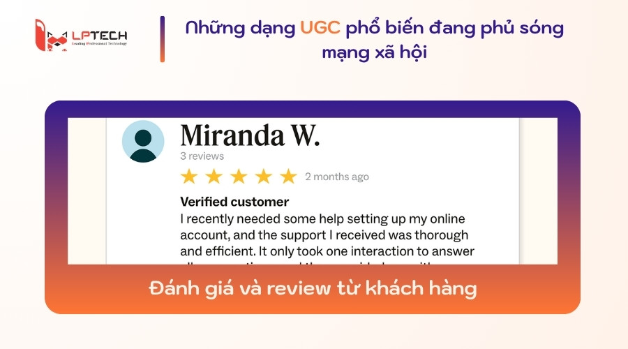 Đánh giá và review từ khách hàng