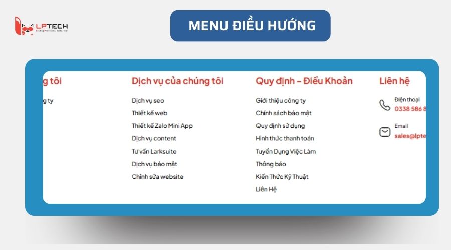 Menu điều hướng